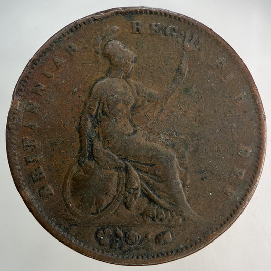 1854 Victoria One Penny Coin | Collectable Grade