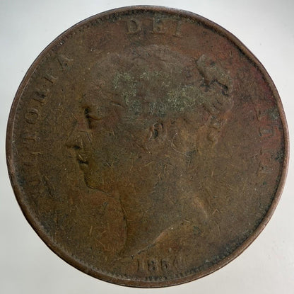 1854 Victoria One Penny Coin | Collectable Grade