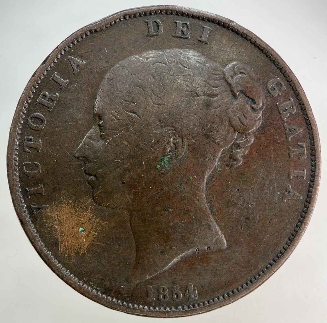 1854 Victoria One Penny Coin | Collectable Grade