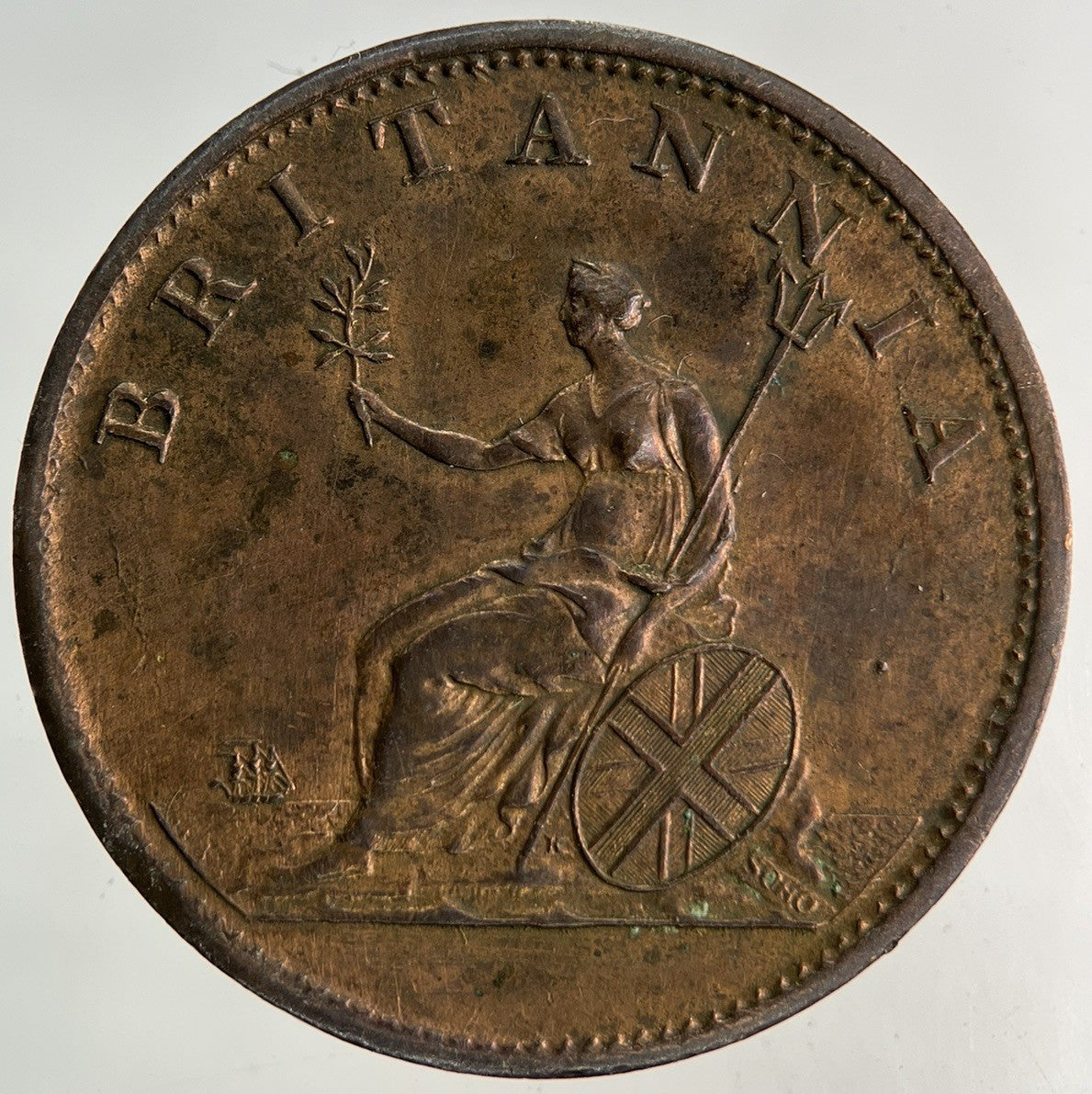 1806 George III 3rd Half-Penny Coin | Very Fine Grade