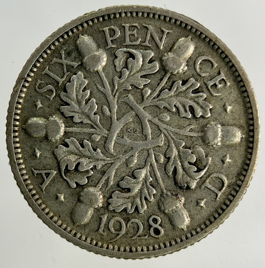 1928 George V Sixpence Silver Coin | Fine Collectable Grade