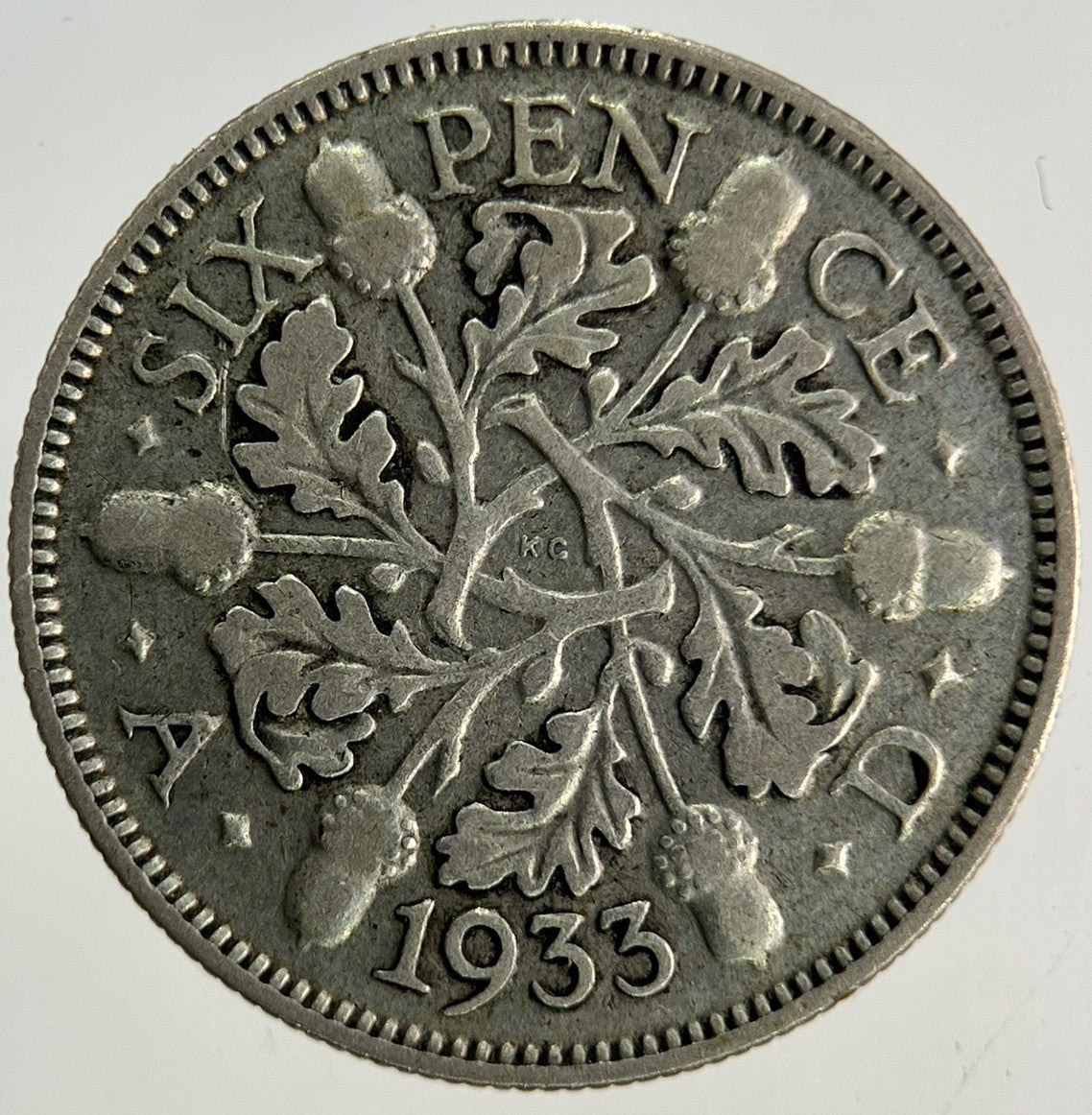 1933 George V Sixpence Silver Coin | Fine Collectable Grade