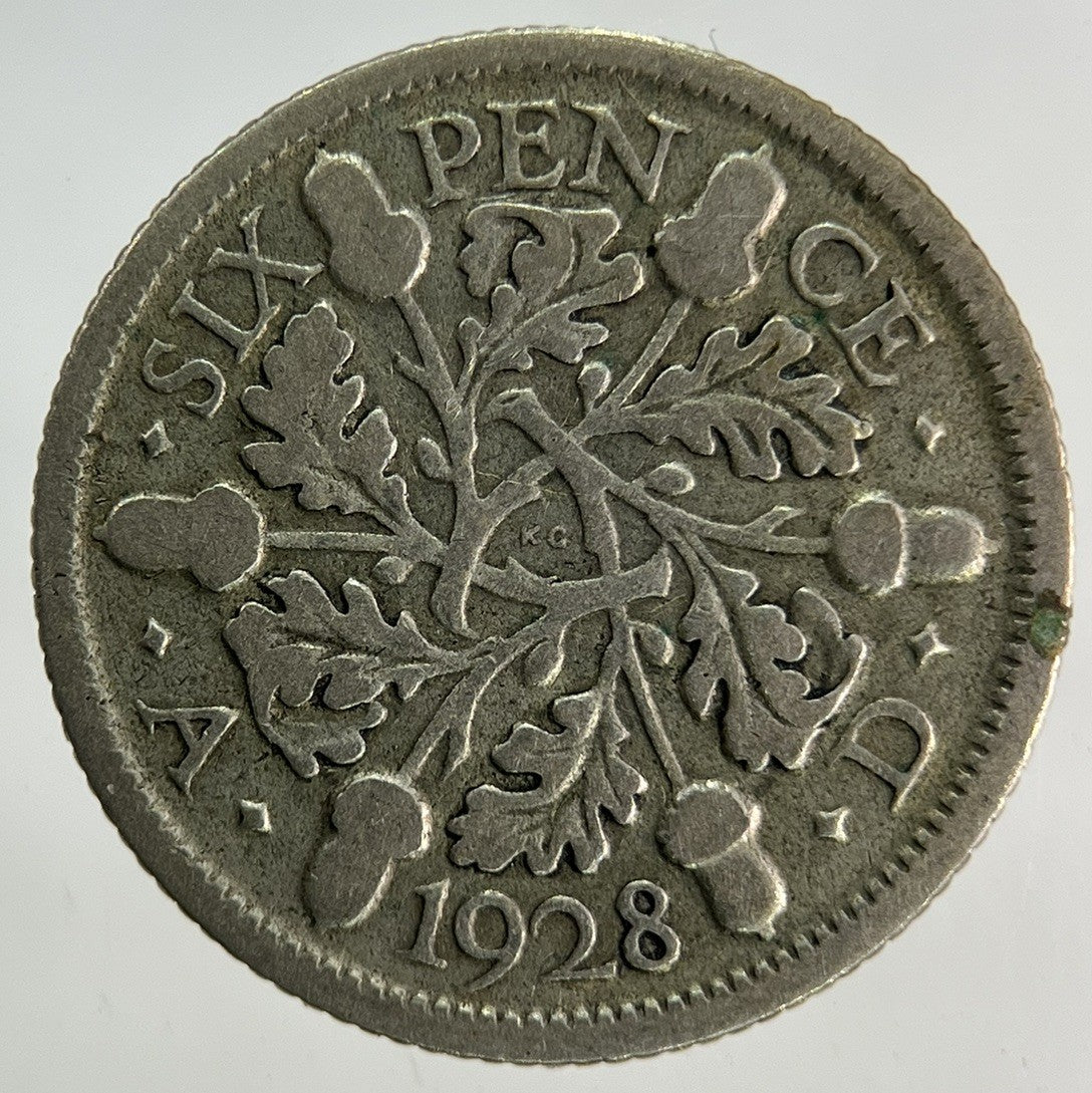 1928 George V Sixpence Silver Coin | Collectable Grade