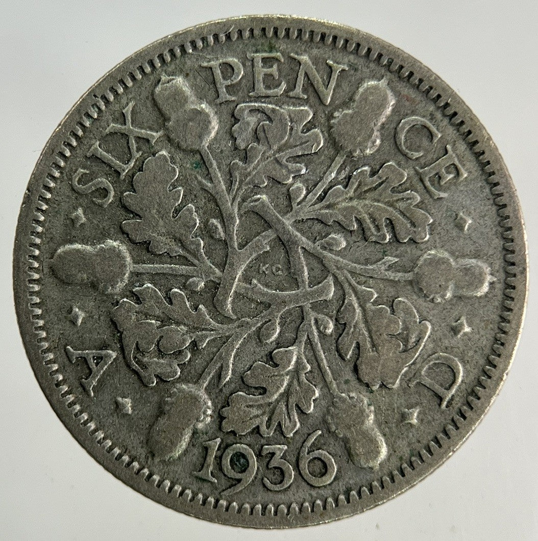 1936 George V Sixpence Silver Coin | Collectable Grade
