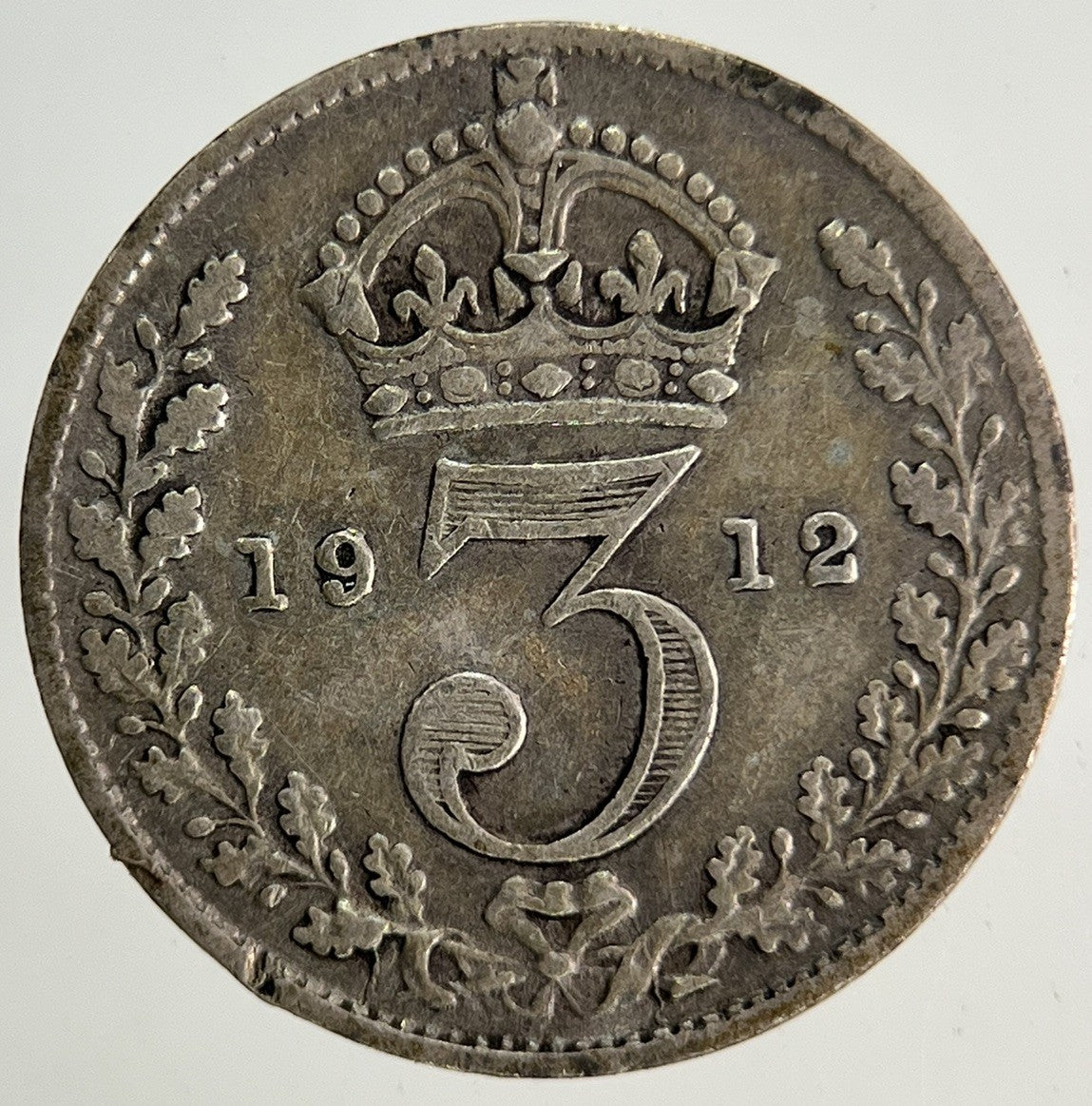 1912 George V Threepence Silver Coin | Fine Collectable Grade
