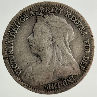 1900 Victoria Threepence Silver Coin | Fine Collectable Grade