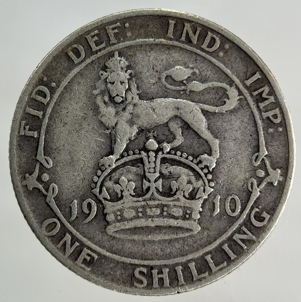 1910 Edward VII Shilling Silver Coin | Fine Collectable Grade