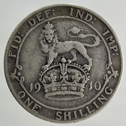 1910 Edward VII Shilling Silver Coin | Fine Collectable Grade