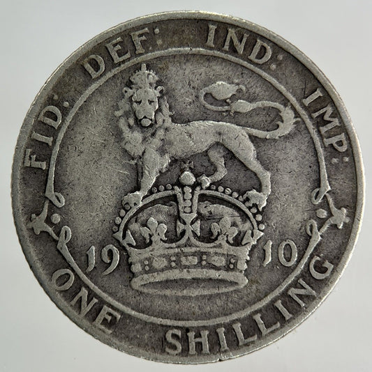1910 Edward VII Shilling Silver Coin | Fine Collectable Grade