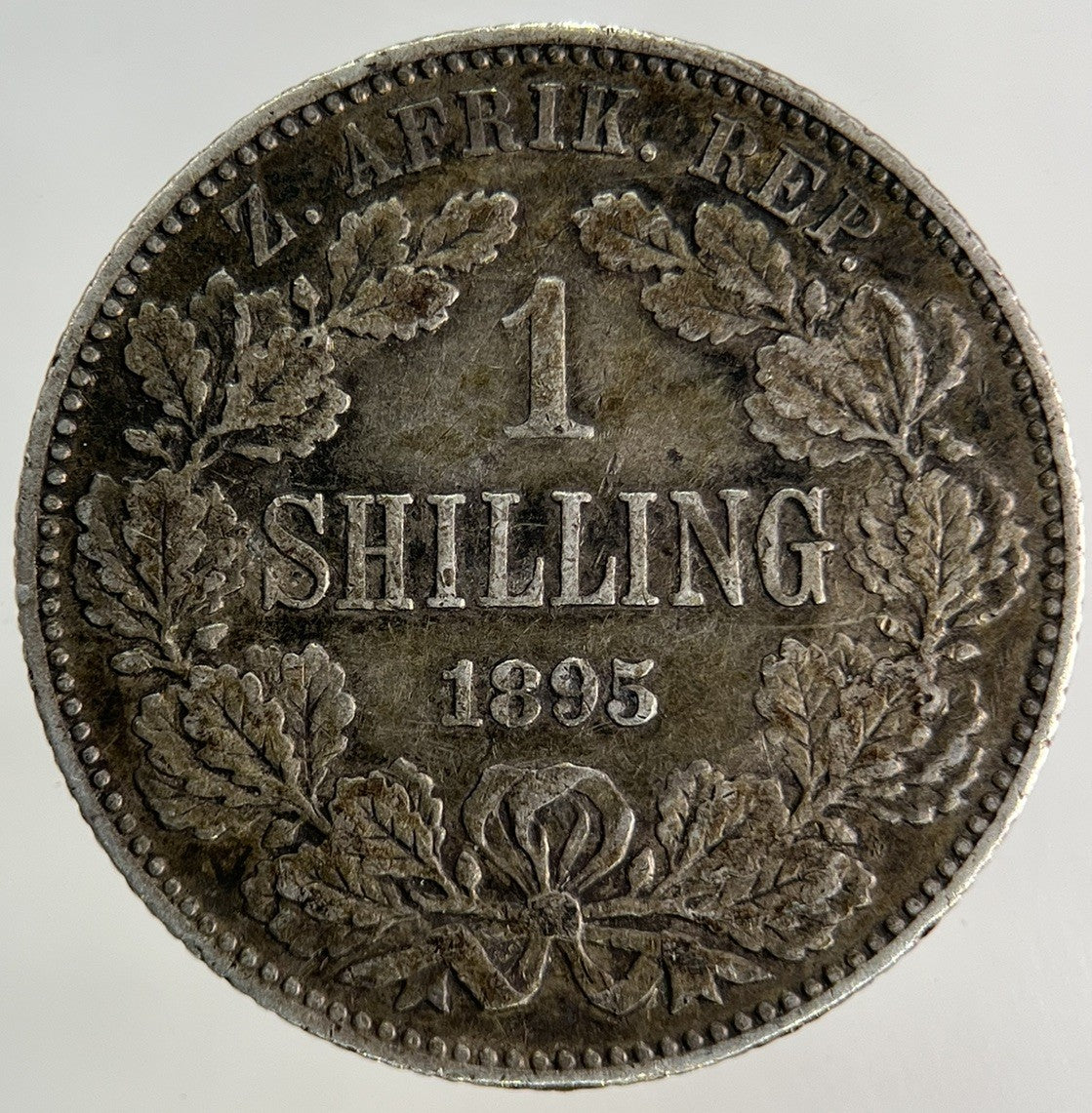 1895 South Africa Shilling Silver Coin | Very High Grade