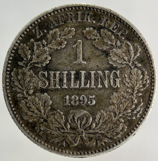 1895 South Africa Shilling Silver Coin | Very High Grade