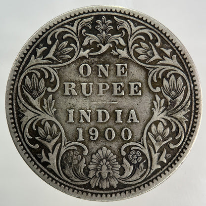 1900 India One Rupee Silver Coin | Fine Collectable Grade
