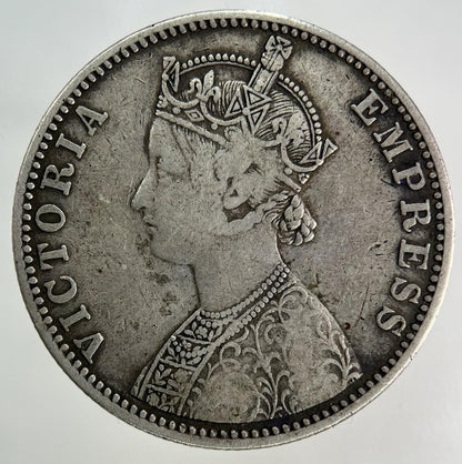 1900 India One Rupee Silver Coin | Fine Collectable Grade