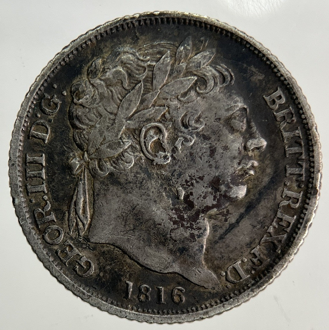 1816 George III 3rd Sixpence Silver Coin | Very High Grade