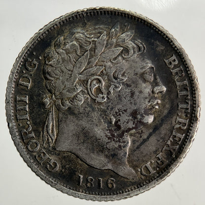 1816 George III 3rd Sixpence Silver Coin | Very High Grade