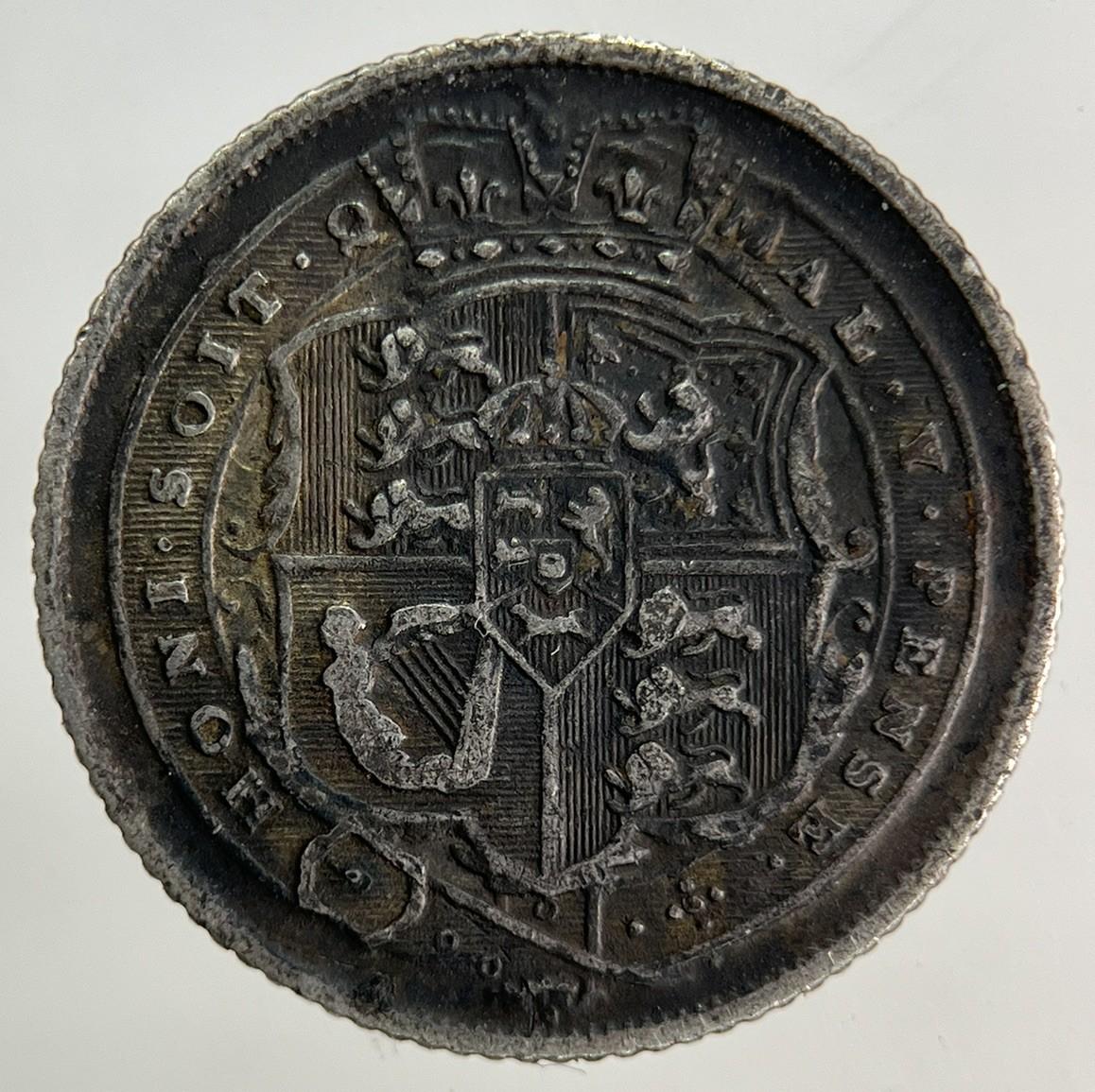 1816 George III 3rd Sixpence Silver Coin | Very High Grade