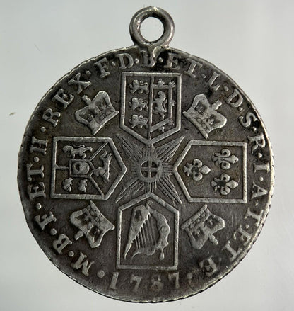 1787 George III 3rd Shilling Silver Coin | Fine Collectable Grade