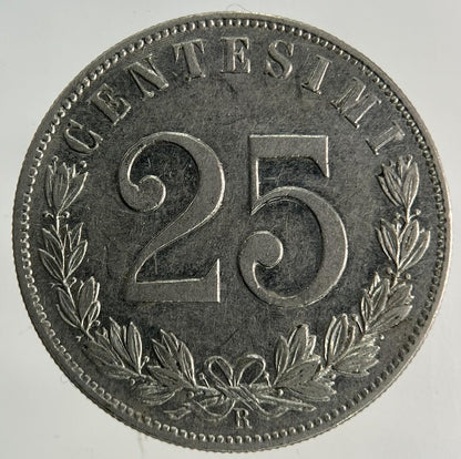 1903 Italy 25 Centesimi Coin | Very High Grade