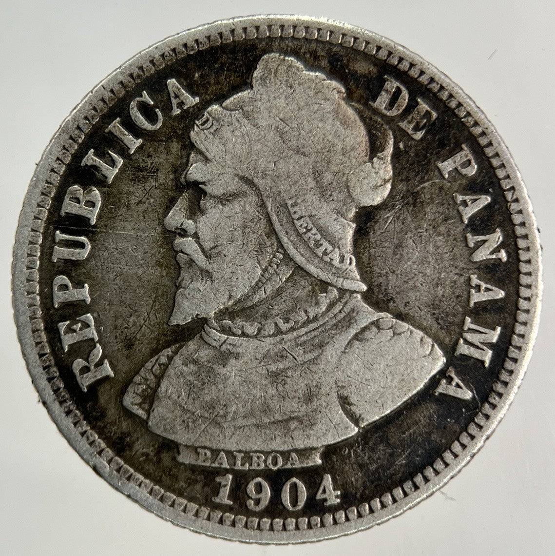 1904 Panama Diez 2 Centesimos Silver Coin | Collectable Grade