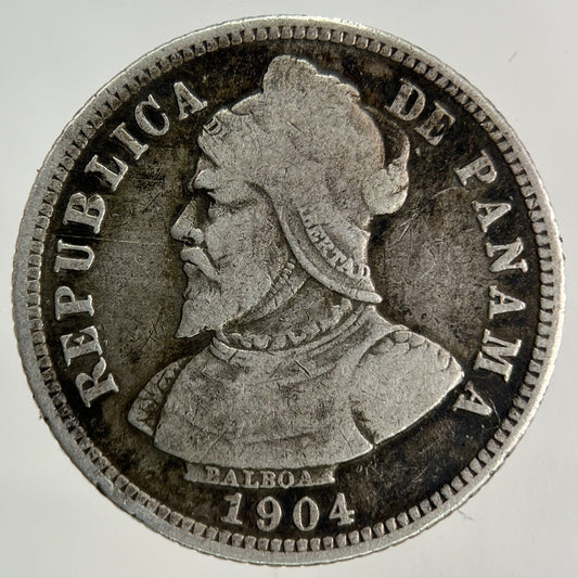 1904 Panama Diez 2 Centesimos Silver Coin | Collectable Grade