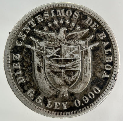 1904 Panama Diez 2 Centesimos Silver Coin | Collectable Grade