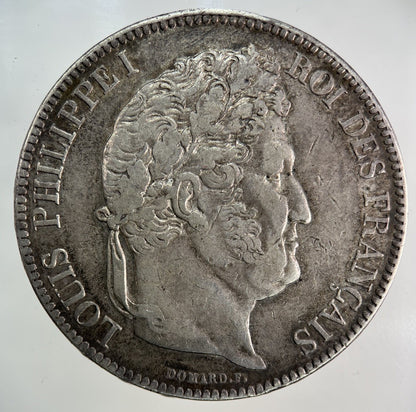 1833 France 5 Francs Silver Coin | Very High Grade