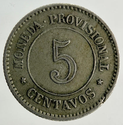 1879 Peru 5 Centavos Coin | Fine Collectable Grade