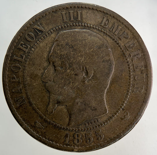 1855 France 10 Centimes Coin | Collectable Grade