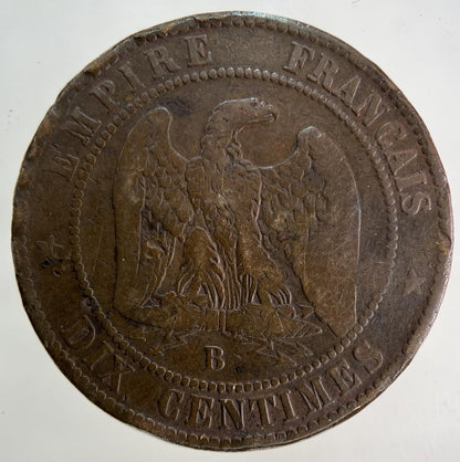 1854 France 10 Centimes Coin | Collectable Grade