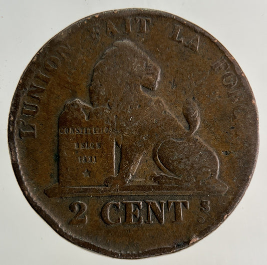 1859 Belgium 2 Centimes Coin | Collectable Grade
