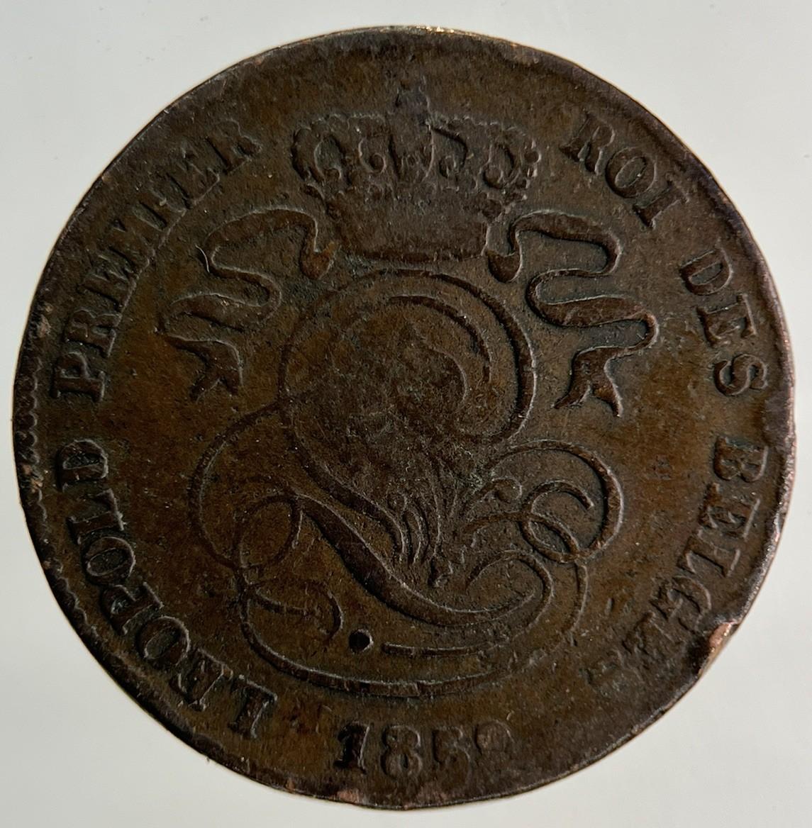 1859 Belgium 2 Centimes Coin | Collectable Grade