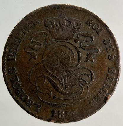 1859 Belgium 2 Centimes Coin | Collectable Grade