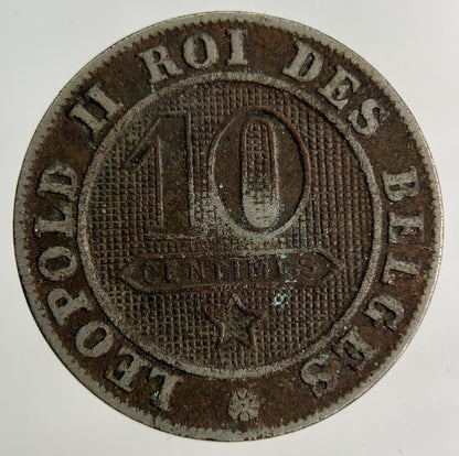 1894 Belgium 10 Centimes Coin | Collectable Grade