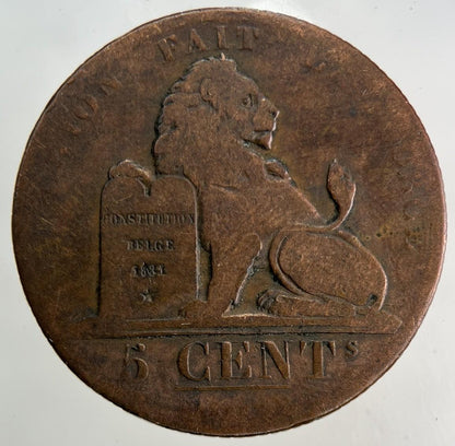 1833 Belgium 5 Centimes Coin | Collectable Grade