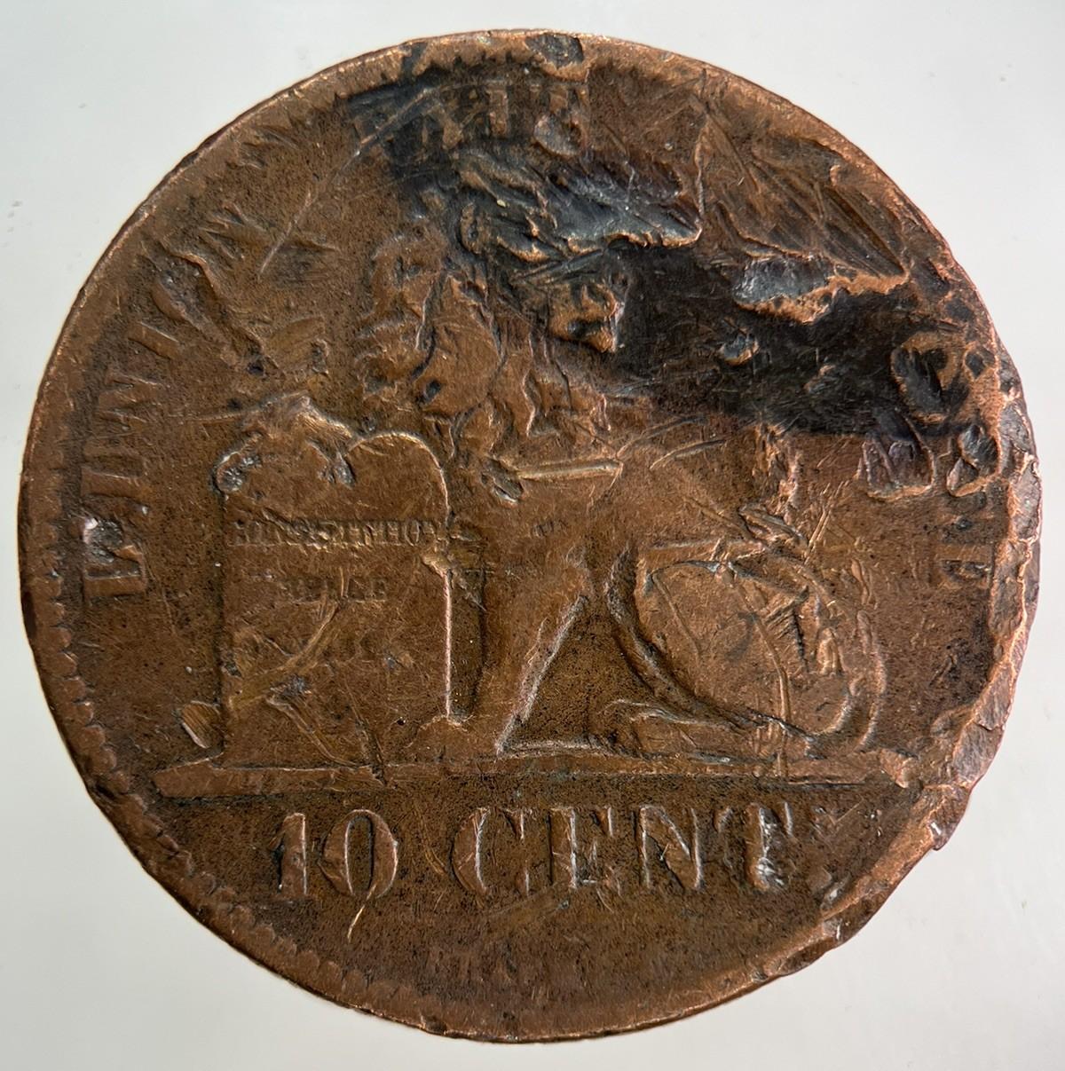 1832 Belgium 10 Centimes Coin | Collectable Grade