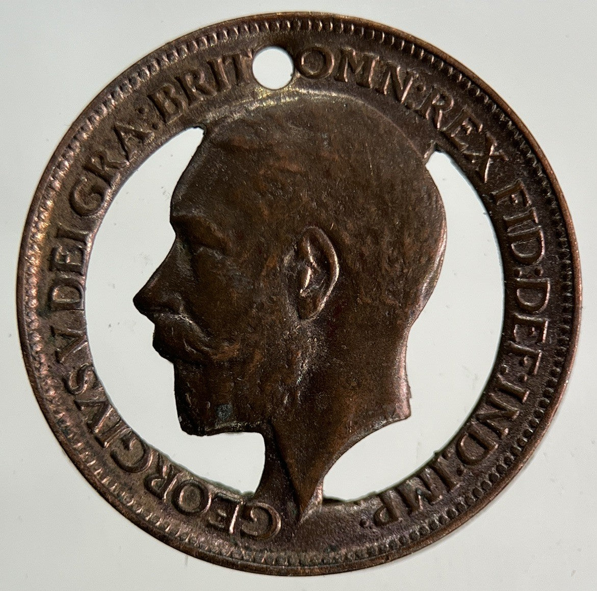 1911 Modified George V Farthing Coin | Collectable Grade