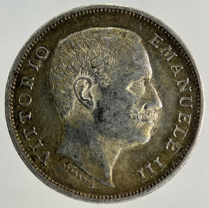 1902 Italy 1 Lira Silver Coin | Very High Grade