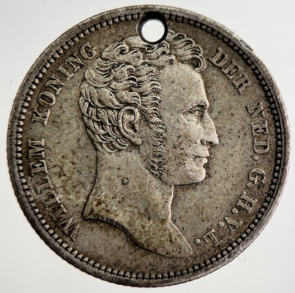 1836 Willem I 1/4 Kwart Gulden Netherlands Silver Coin | Very High Grade a8904