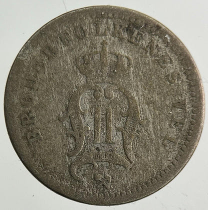 1892 Norway 10 Ore Silver Coin | Fair Grade