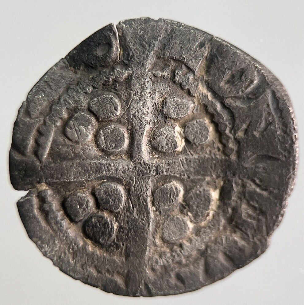 British Edward I 1st Medieval Hammered Silver Penny Coin | a4435