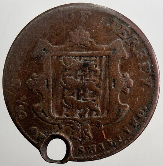 1841 Jersey 1/52 52nd Shilling Coin | Collectable Grade | a5065