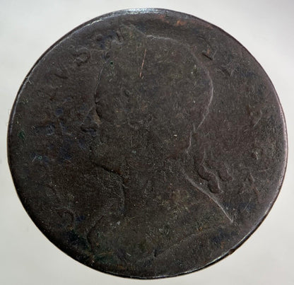 1745 George II 2nd Half-Penny Coin | Fair Grade