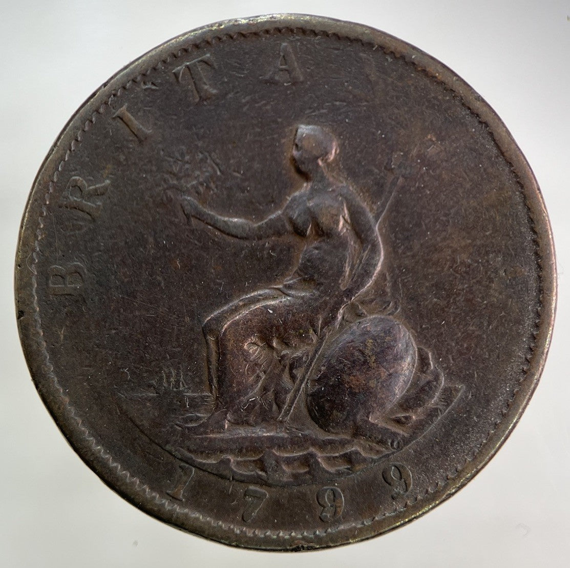 1799 George III 3rd Half-Penny Coin | Collectable Grade