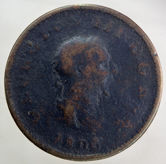 1806 George III 3rd Half-Penny Coin | Fair Grade