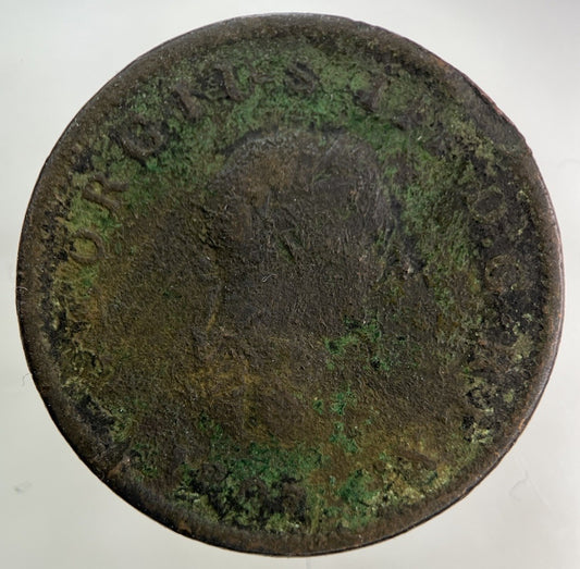 1807 George III 3rd Half-Penny Coin | Fair Grade