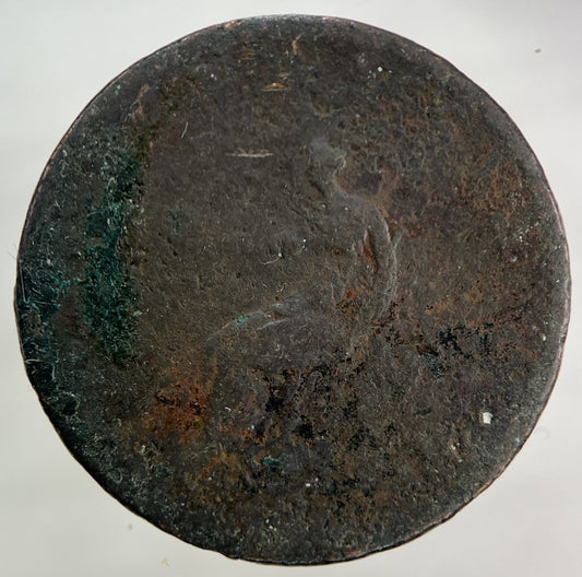 1807 George III 3rd Half-Penny Coin | Worn Grade