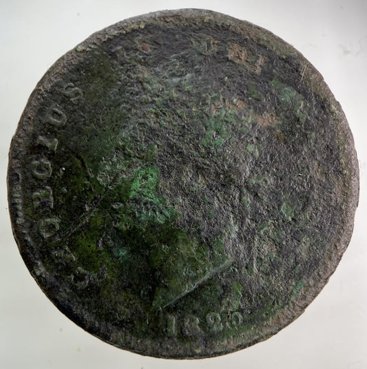 1825 George IV One Penny Coin | Fair Grade