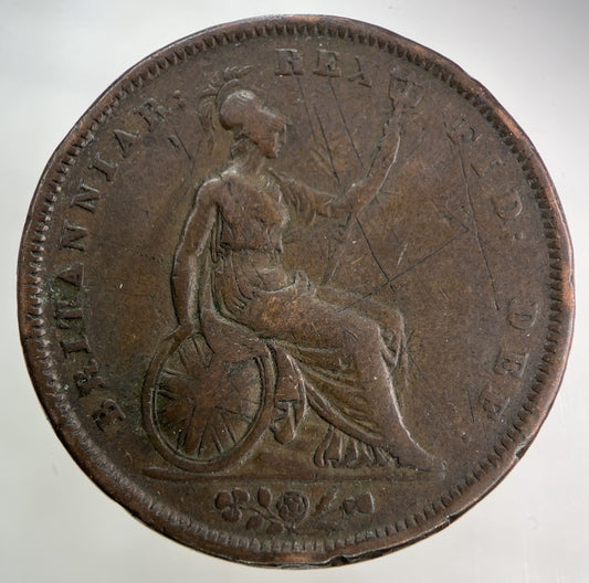 1834 William IV One Penny Coin | Fine Collectable Grade