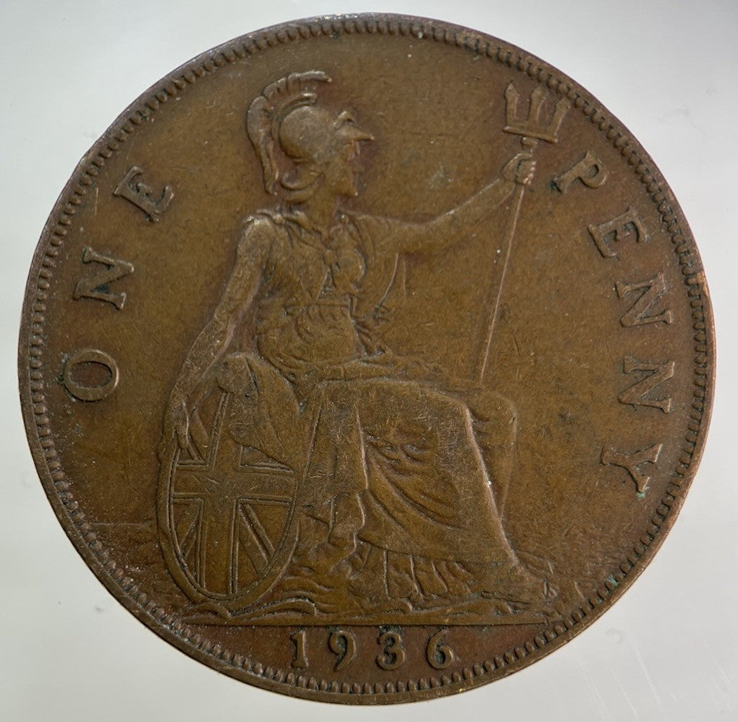 1936 George V One Penny Coin | Fine Collectable Grade
