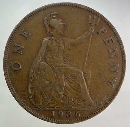 1936 George V One Penny Coin | Fine Collectable Grade
